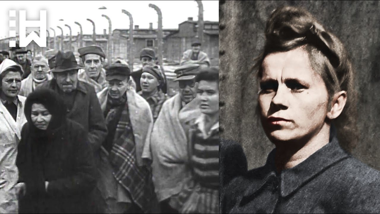 Execution of ruthless Nazi Guard at Auschwitz & Bergen Belsen conc. camps - Elisabeth Volkenrath