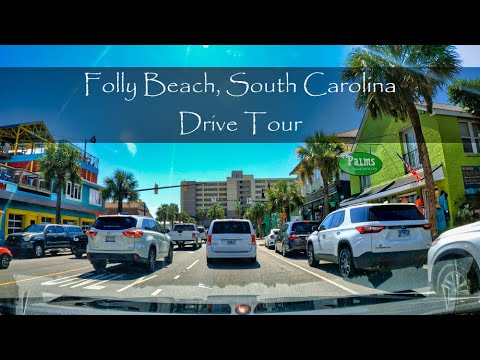 Folly Beach, South Carolina - Driving Tour - (East Coast, USA)