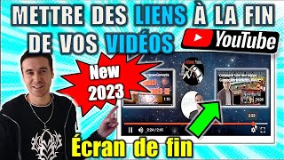 COMMENT METTRE DES LIENS VIDÉO ET LIENS D&#39;ABONNEMENT EN FIN DE VIDÉO ? (ÉCRAN DE FIN YOUTUBE 2022)