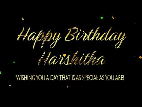 Happy Birthday Harshitha