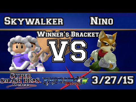 RRX9! - Skywalker (Ice Climbers) Vs Nino (Fox, Captain Falcon) - SSBM Winners Bracket - Melee