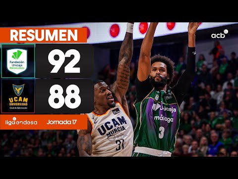 Unicaja - UCAM Murcia (92-88) RESUMEN | Liga Endesa 2025-26
