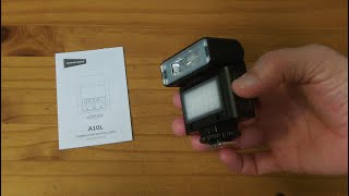 Review: Neewer Basics mini camera flash with fill light A10L $35  (Vs Ulanzi Spark Lite SL03)