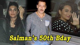 Jacqueline Fernandez, Sonakshi Sinha And More Attend Salman Khan’s Grand 50th Birthday Bash!