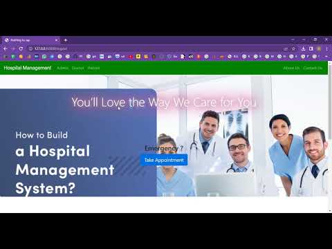 Hospital Management in Django Python