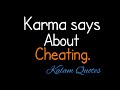 Cheating Whatsapp Status Cheating Whatsappstatus Video Karma Cheating Status Quotes Video