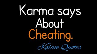 Cheating whatsapp status | Cheating whatsappstatus video | Karma Cheating status ||Quotes video||