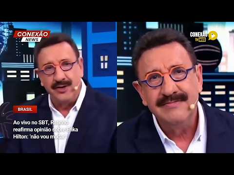Vídeo: Ao vivo no SBT, Ratinho reafirma opinião sobre Erika Hilton: ‘não vou mudar‘.