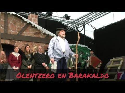 Olentzero recorre las calles de Barakaldo