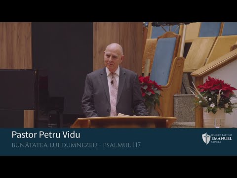28.12.25 PM | P. Vidu „Bunătatea lui Dumnezeu” - Psalmul 117