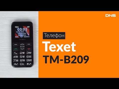 Мобильный телефон teXet TM-B209 черный - Видео