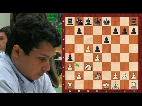 Amazing Chess Game: Chanda Sandipan vs Vassily Ivanchuk : Tradewise Gibraltar (2018), : Nimzo-Indian