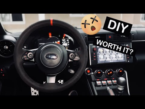 2022+ subaru BRZ / GR86 suede steering wheel cover install (MEWANT hand stitch steering wheel cover)