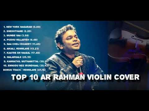 A R Rahman Top 10 Violin Cover Tamil Music Collections | High Quality