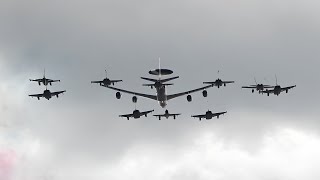 French aircrafts flypast over Paris for Bastille Day