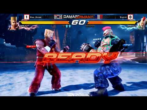 Tekken 7 - Damagermany - Losers Final - Rox Dragon Knee(Paul) vs  Gunni(Jack-7).