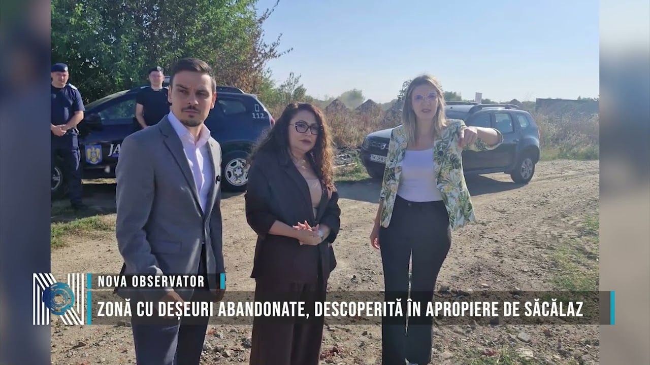 Zonă cu deșeuri abandonate, descoperită în apropiere de Săcălaz