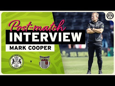 REACTION | Mark Cooper post Grimsby Town