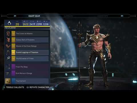 Aquaman Injustice 2 Legendary Gear