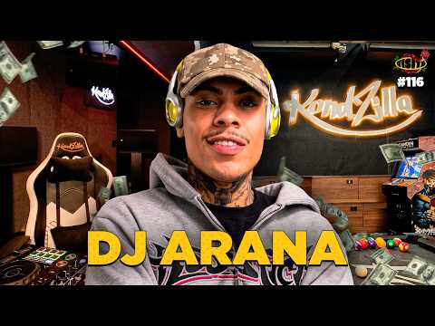 DJ ARANA PRODUZ SEUS HITS DO CELULAR! – Podpah Visita #116