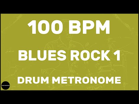 Blues Rock 1 | Drum Metronome Loop | 100 BPM