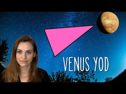 Venus Apex Yod  - Venus Finger of God Astrology Birth Chart