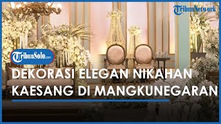 Dekorasi Tasyakuran Pernikahan Kaesang & Erina Nampak Simpel dan Elegan di Pura Mangkunegaran Solo
