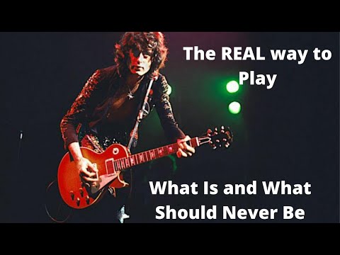 The REAL way to play What Is and What Should Never Be by Led Zeppelin on guitar