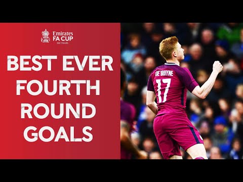 Best Ever Fourth Round Goals | 🧠 KDB, Rooney's Curler & Sinclair's Bicycle Kick | Emirates FA Cup