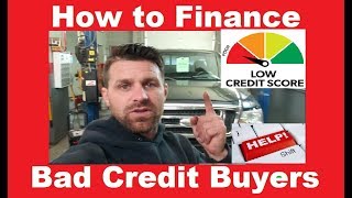Car Dealer Trick - How to Finance someone with Bad Credit