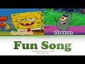 Spongebob & Plankton | Fun Song | Color-Coded Lyrics