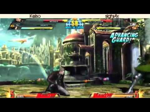 2-28-11 Kelso (Magneto/Wesker/X-23) vs sighrAx (Haggar/Chris/Doom) - MvC3