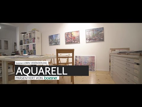 BOESNER, Andreas Mattern, Erfinder seiner eigenen Welt, Aquarell