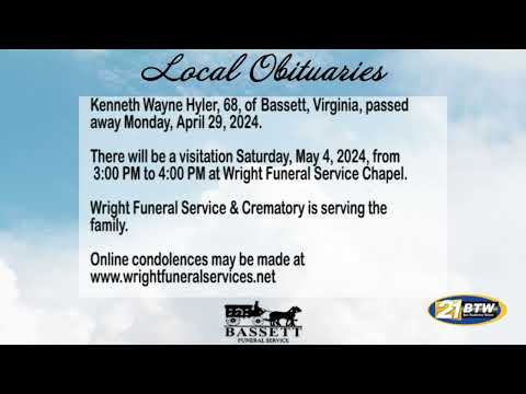 Obits For May 1 2024