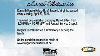 Obits for May 1, 2024
