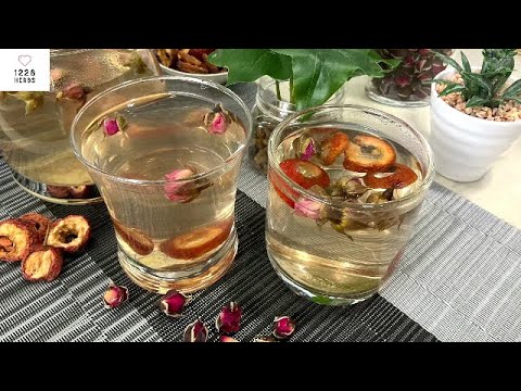 Hawthorn Rose Tea for Healthy Arteries & Heart Function, Alleviate indigestion & Flatulence 山楂玫瑰茶