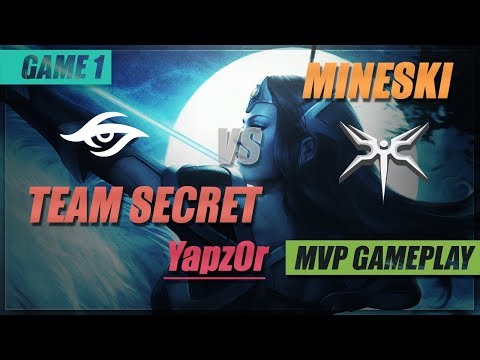 YapzOr MVP Gameplay | Team Secret vs Mineski | Game 1