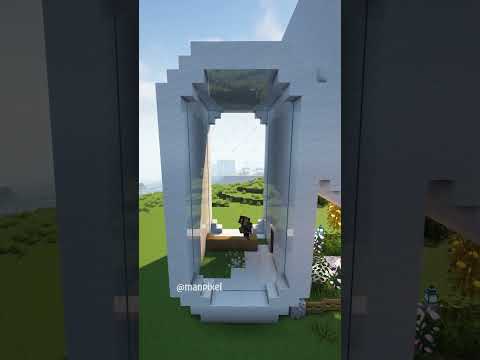 Insane Minecraft Modern House Build! 😱 #shorts