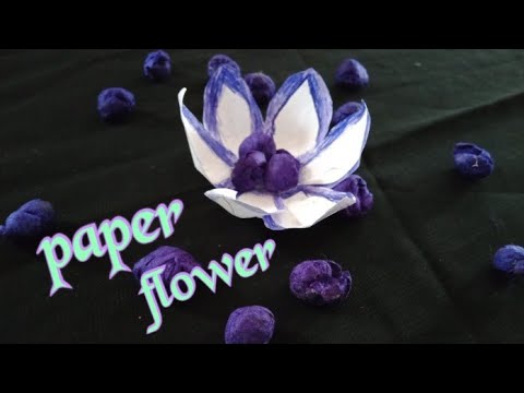 🌸Easy paper flower making🌸(malayalam -2020)(nafi entertainment vlog)