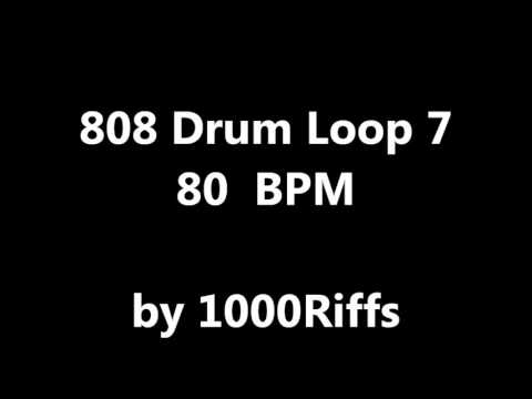 808 Drum Loop 7 : 80 BPM - Beats Per Minute