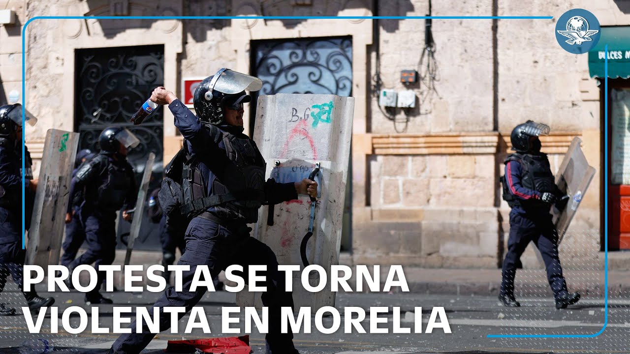 Segundo día de marchas en Morelia por asesinato de Carlos Manzo, alcalde asesinado en Uruapan