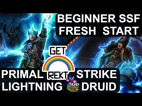 [HC] GD Beginner SSF - 2h lightning Primal Strike Druid - Part 2: Act 4 to Act 7, SoT, AG, TotH