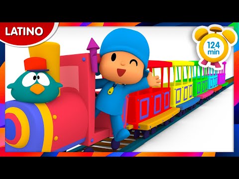 🚂 POCOYÓ en ESPAÑOL LATINO - Viajar en tren [124 min] CARICATURAS y DIBUJOS ANIMADOS para niños