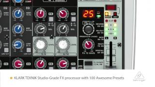 Video thumbnail for XENYX QX1202USB Small Format Mixer & USB Audio Interface by Behringer