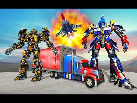 Optimus Prime Multiple Transformation Jet Robot Car Game 2020 - Android Gameplay