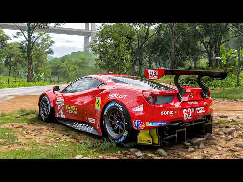 Ferrari 488 GTE - Forza Horizon 5 | Thrustmaster T300RS gameplay