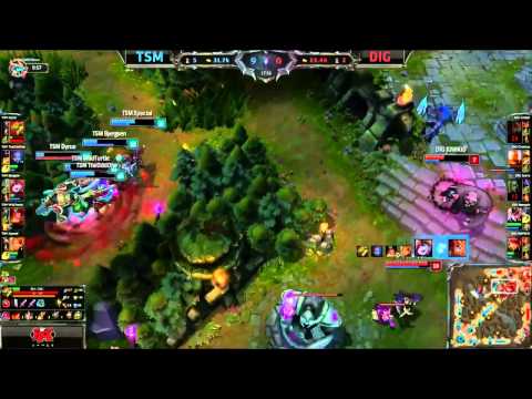 [2014 NA LCS W9] TSM VS Dignitas Highlights