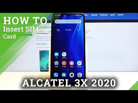 How to Install Nano SIM in Alcatel 3X 2020 – Insert Micro SD Card
