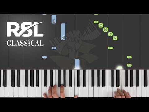 Le Douze de Decembre / RSL (Rockshool) Classical Piano Grade 1 / Synthesia Piano tutorial