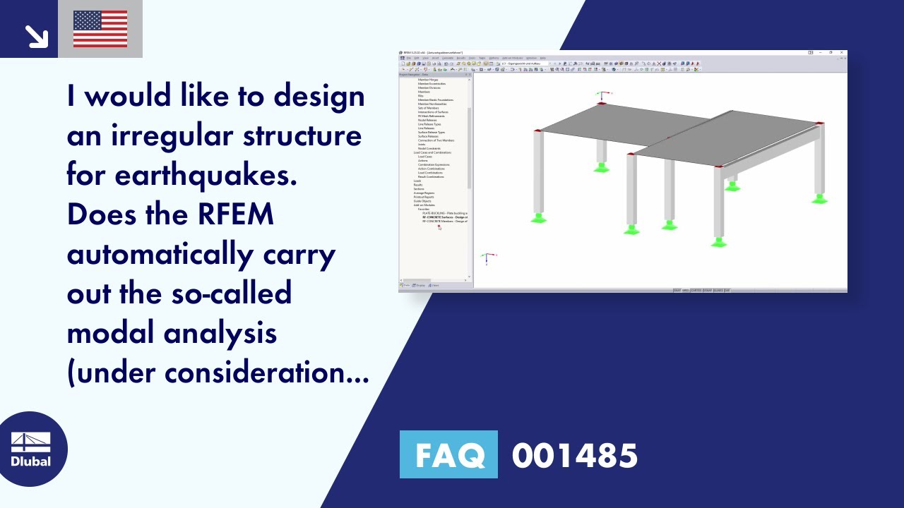 [EN] FAQ 001485 | I would like to perform seismic design of an irregular structure. Does RFEM ...